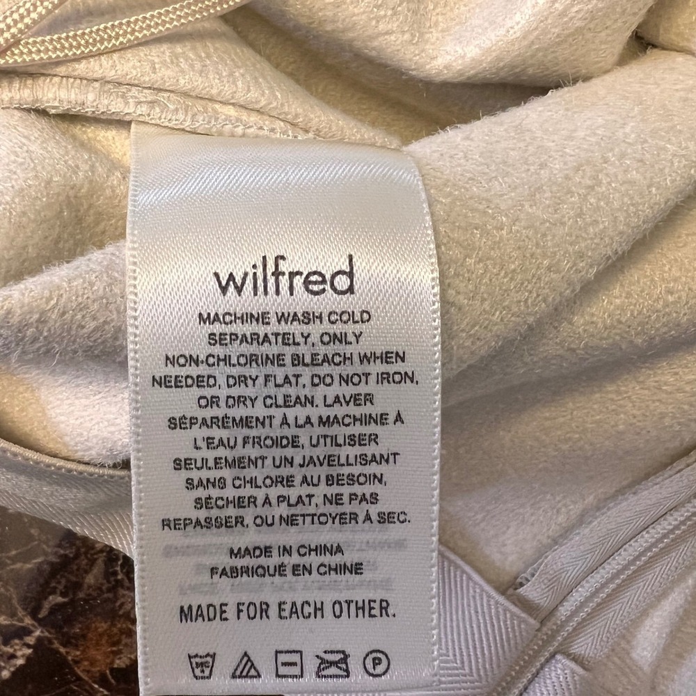 NWT Aritzia Wilfred Ivory Mini Skirt Size 00 High Waist Fully Lined Minimalist - Picture 5 of 8